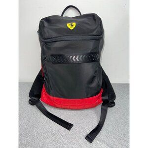 Scuderia Ferrari Black Red Quilted Nylon Weekender Backpack Horse Logo NWT